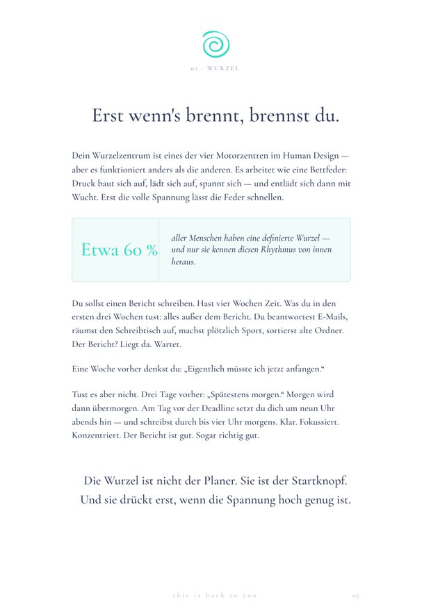 Seite aus dem E-Book: Erst wenn's brennt, brennst du.